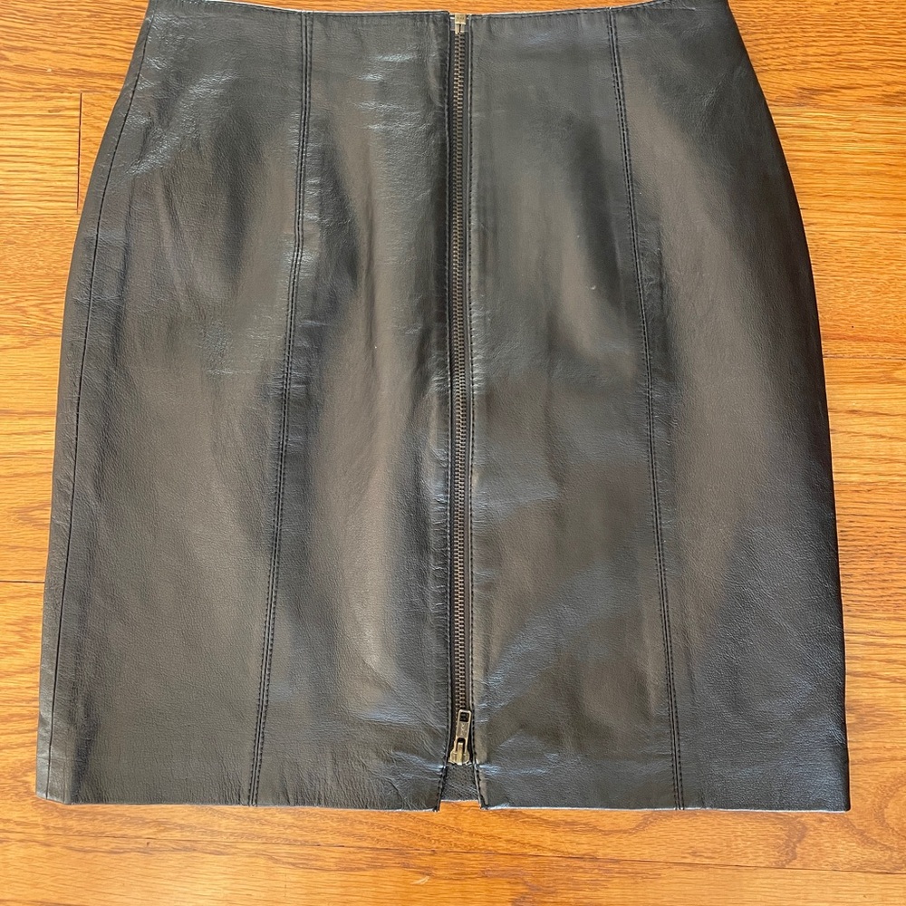 Black Leather Skirt